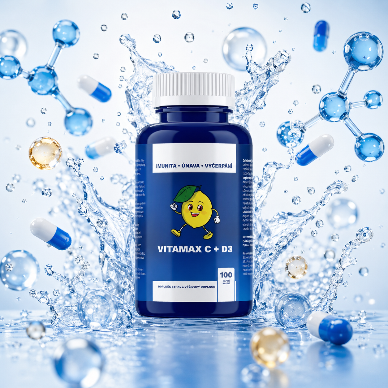 VITAMAX C + D3 - Podpora imunity a vitality, 100 tablet