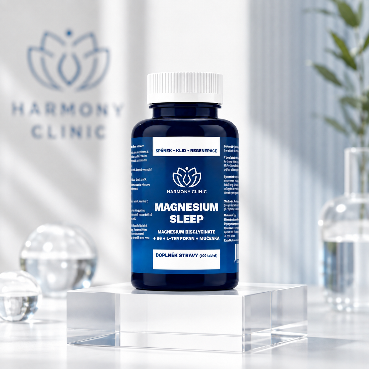 Hořčík s L-tryptofanem a mučenkou pro večerní relaxaci – MAGNESIUM SLEEP – 100 kapslí