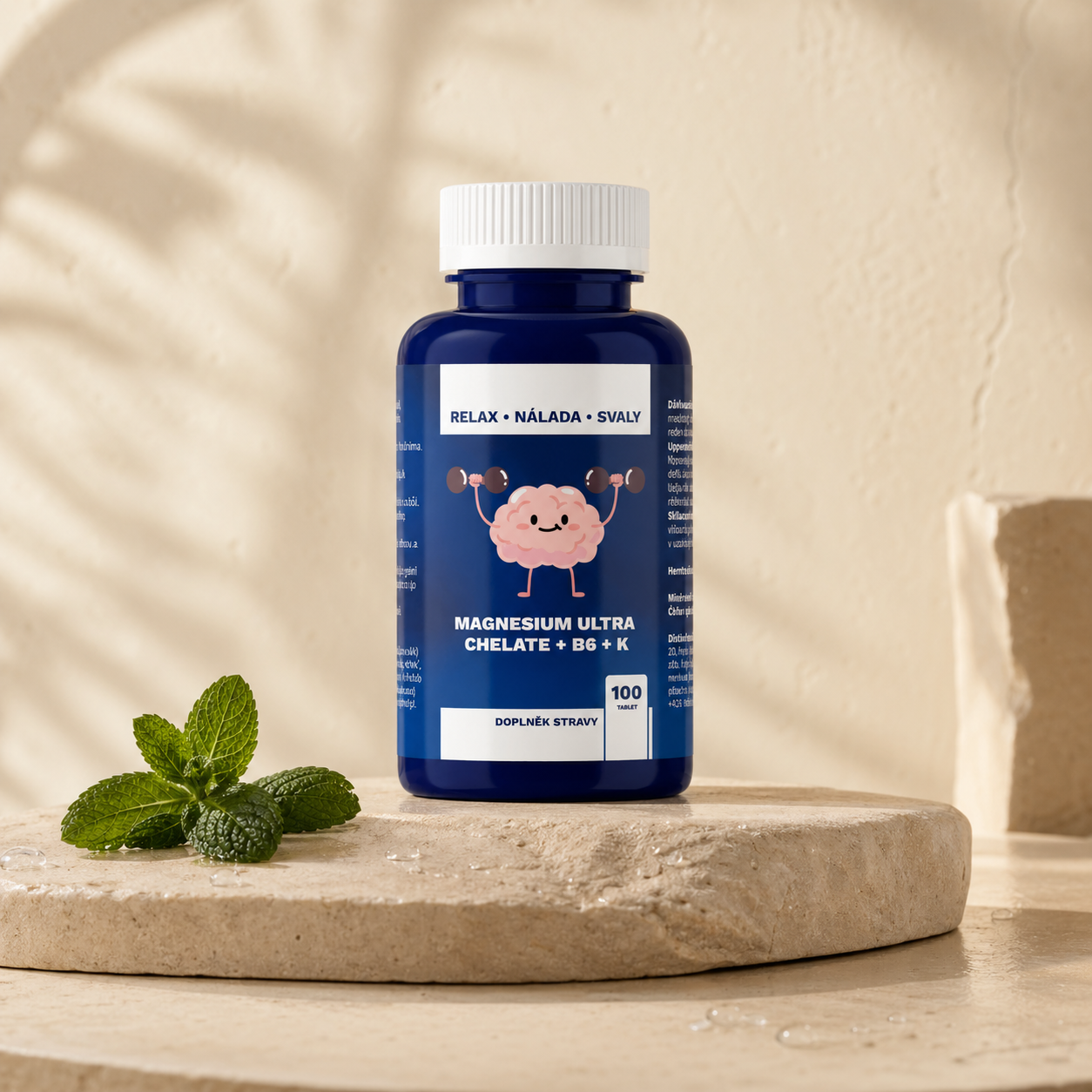 MAGNESIUM ULTRA CHELATE + B6 + K - Podpora energie a nervů