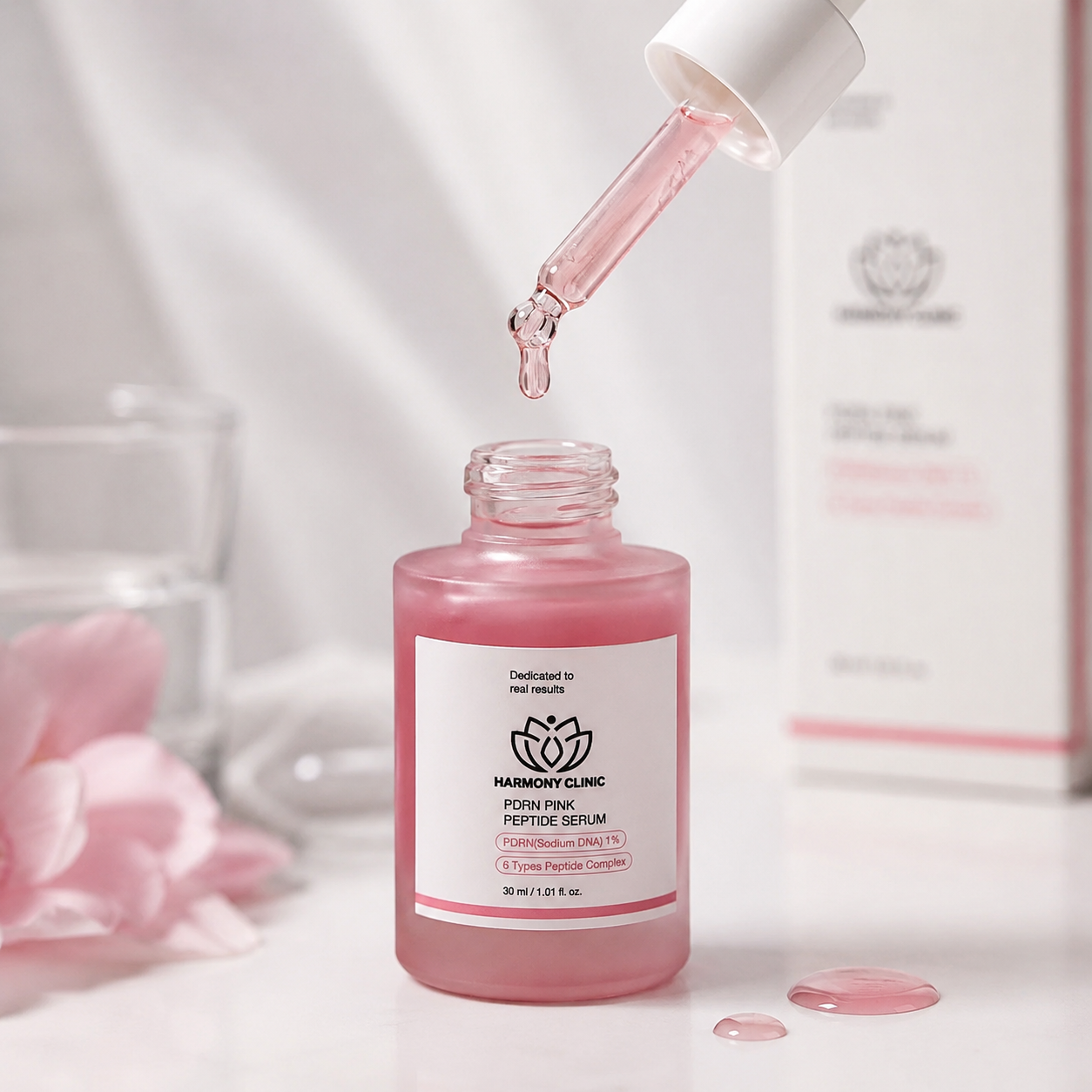 H-Clinic - intenzivní liftingové a revitalizační sérum s 5 druhy peptidů a fragmenty z DNA lososa - 30ml