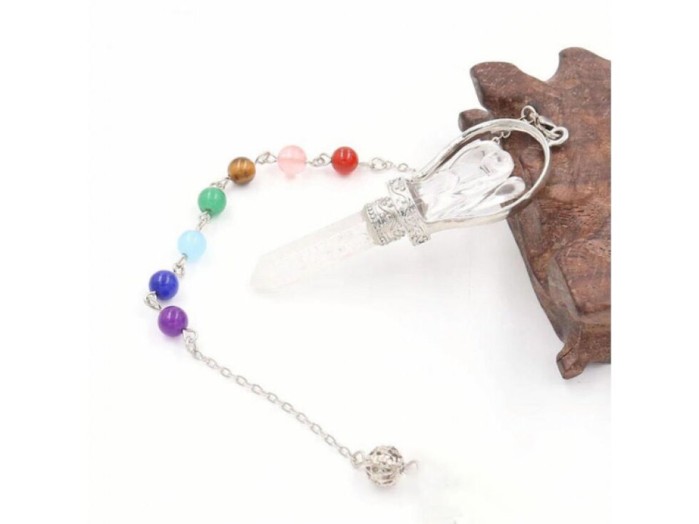 Čakrové kyvadlo anděl - křišťál: Duchovní nástroj