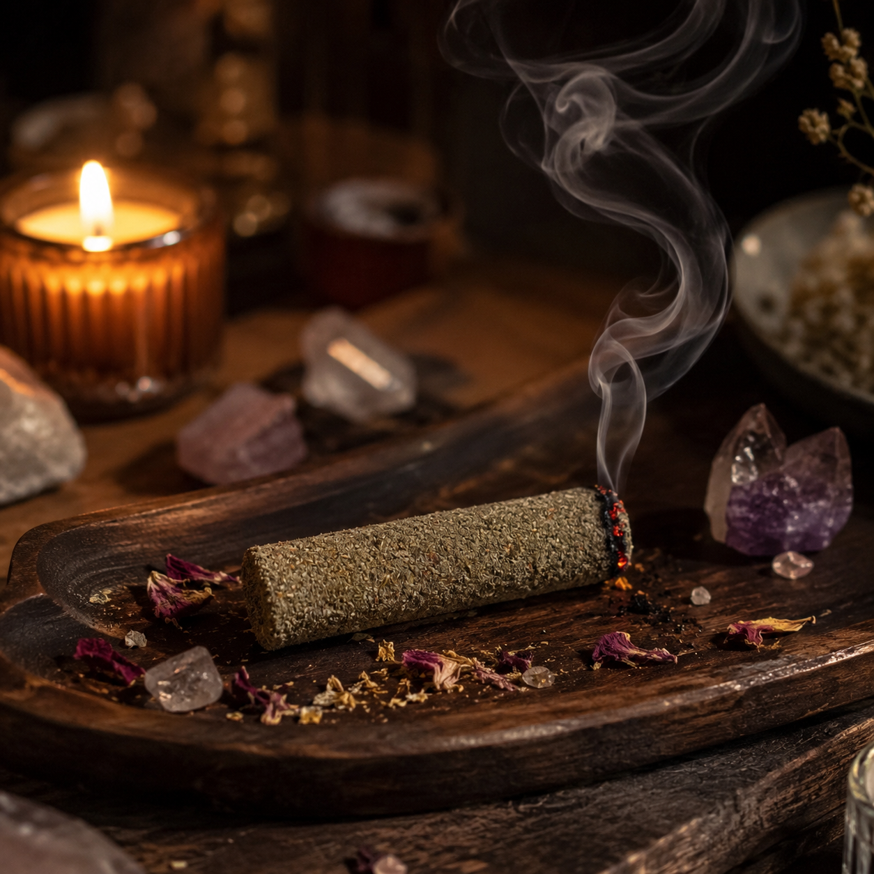 BÍLÁ ŠALVĚJ - vykuřovací očistná tyčinka s Palo Santo