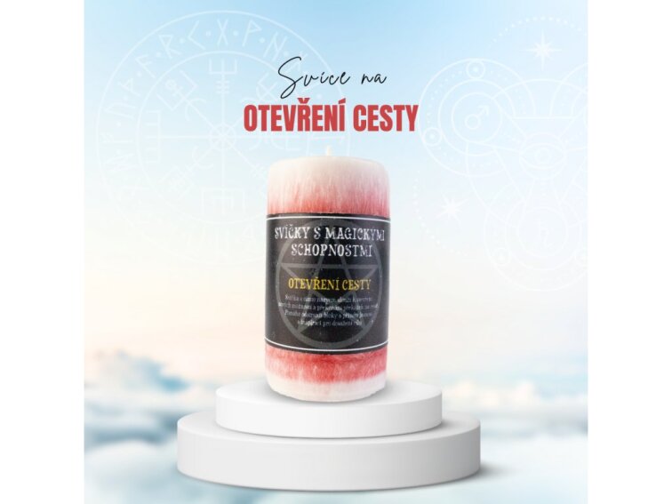 Svíčka Otevření cesty 10,5 x 6 cm - Magická podpora