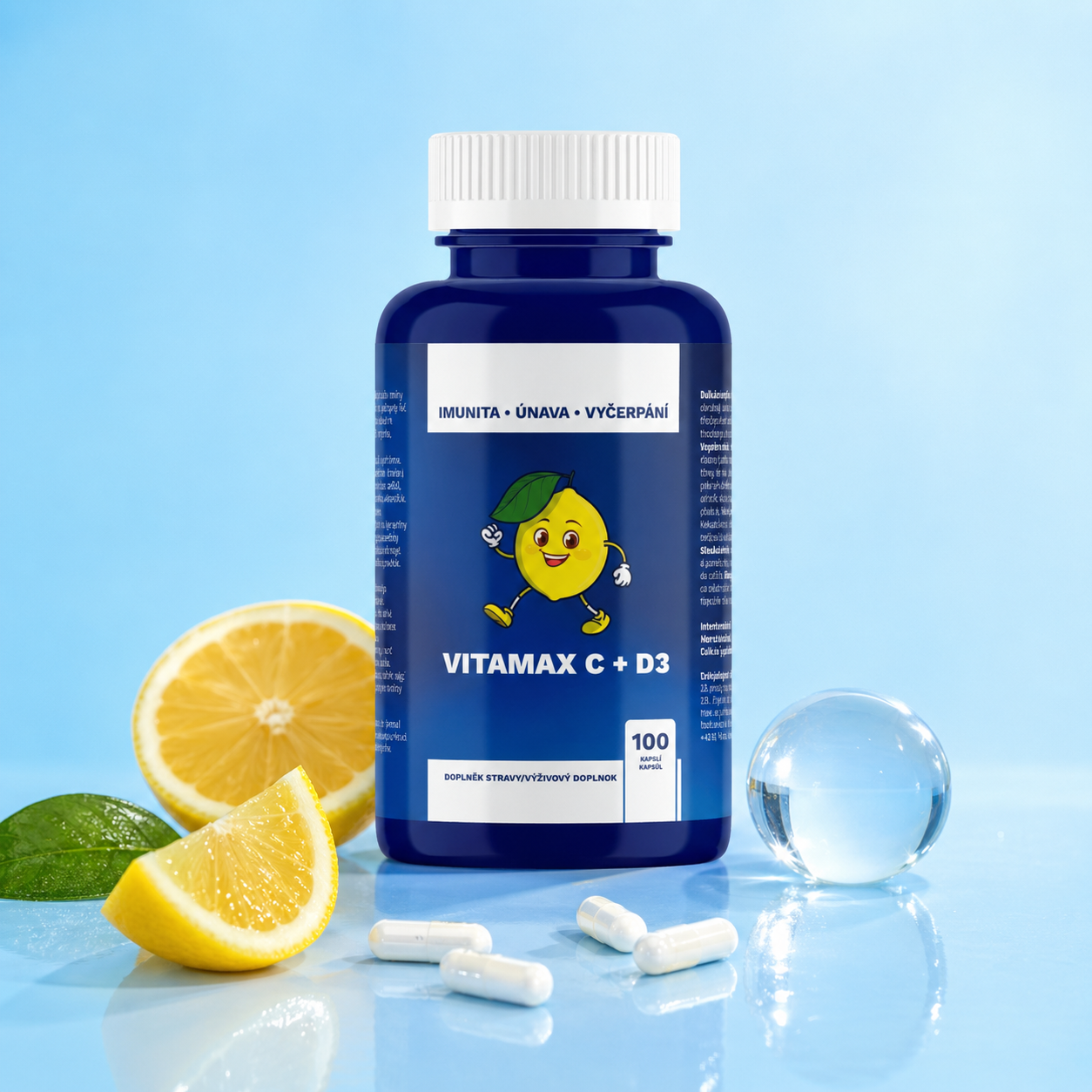 VITAMAX C + D3 - Podpora imunity a vitality, 100 tablet