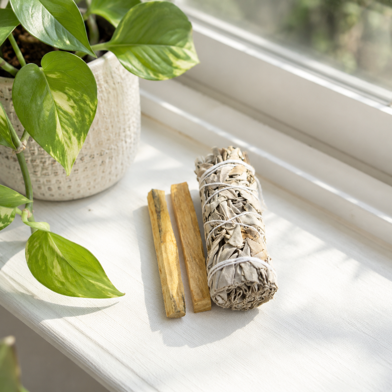 Vykuřovací svazek Bílá šalvěj a Palo Santo