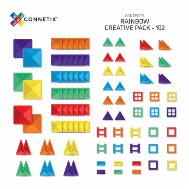 Connetix - Magnetická stavebnice 102 dílů