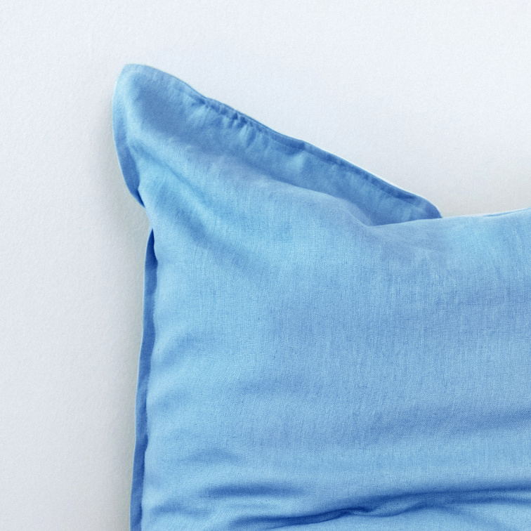 Lněný povlak na polštář COMFORT BABY BLUE