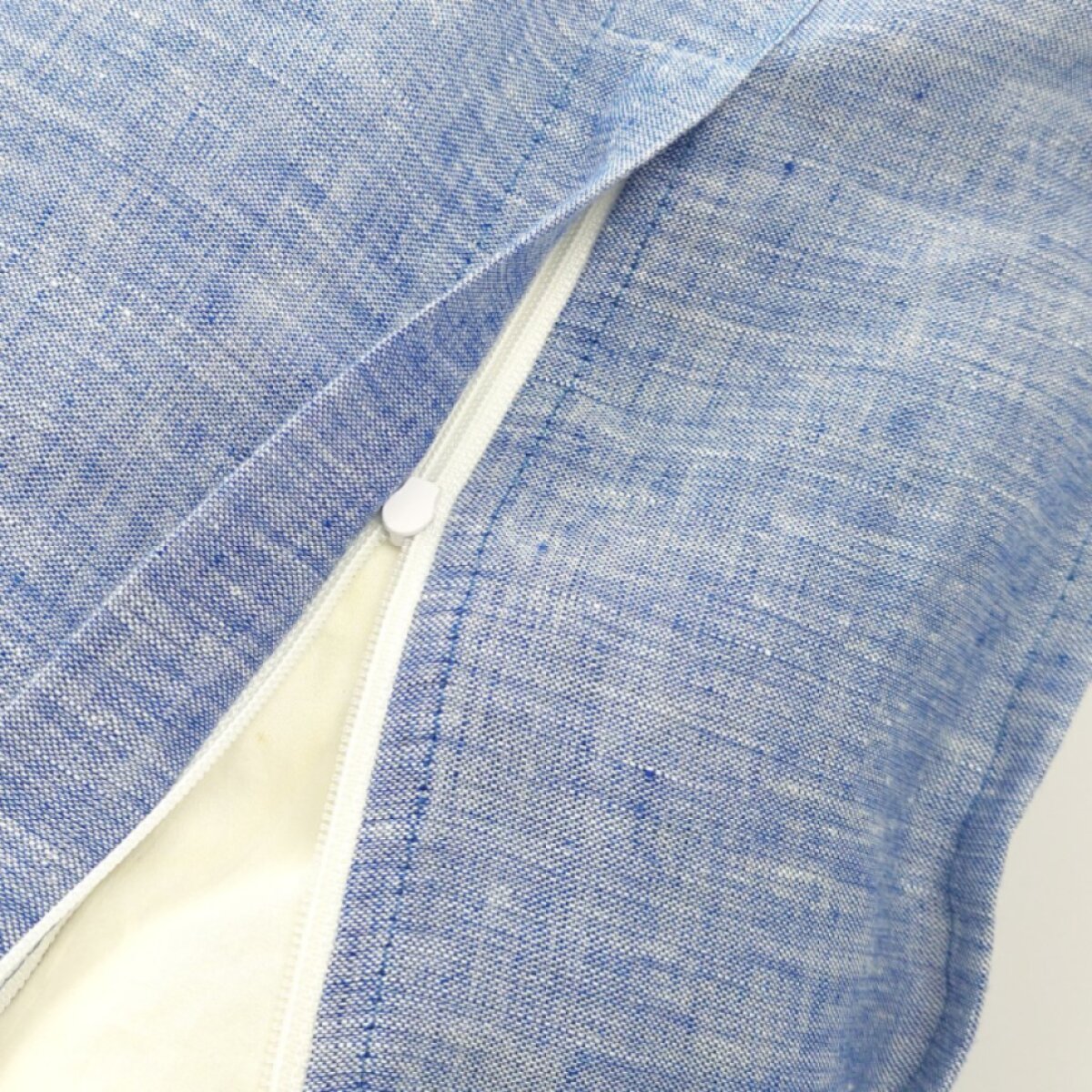 Lněné povlečení COMFORT MELANGE BLUE - SADA