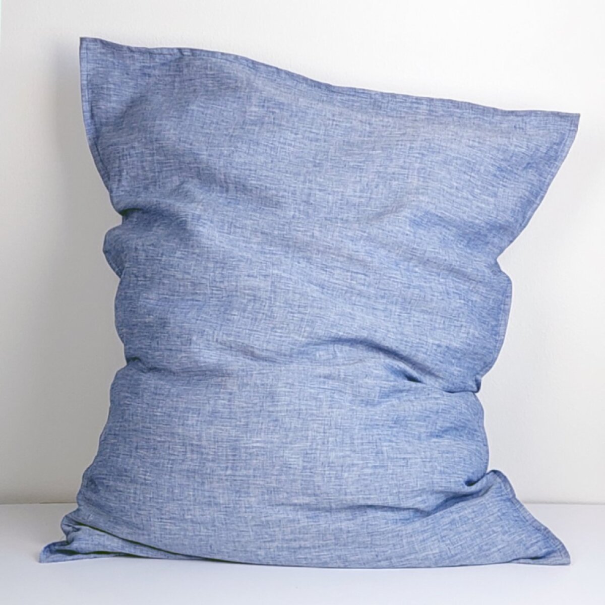 Lněný povlak na polštář COMFORT MELANGE BLUE
