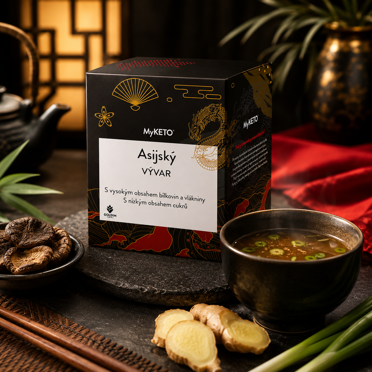 ASIA – Čirý proteinový vývar s nudlemi 5 ks
