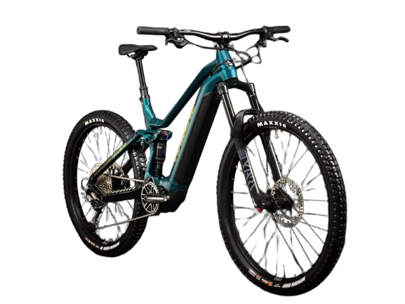 Haibike AllMtn 7 Ocean/Black/Orange gloss celoodpružené elektrokolo
