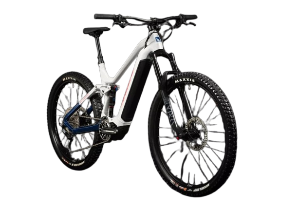 Haibike AllMtn 7 Ocean/Black/Orange gloss celoodpružené elektrokolo