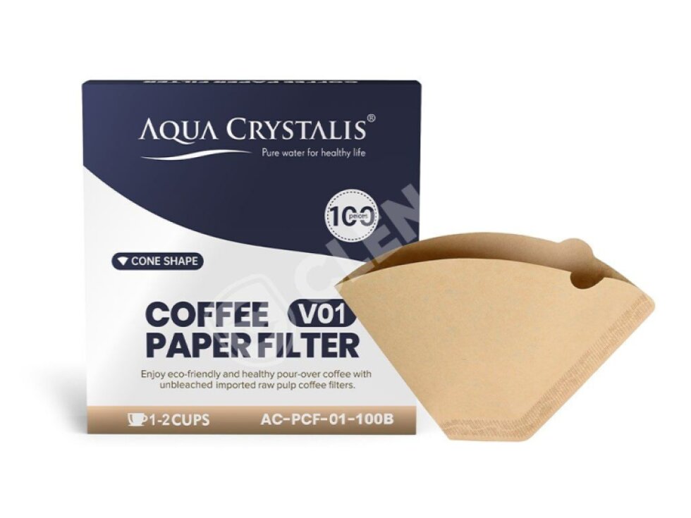 Aqua Crystalis Kávové filtry V01 (AC-PCF-01-100B) 100 ks - Nebělené