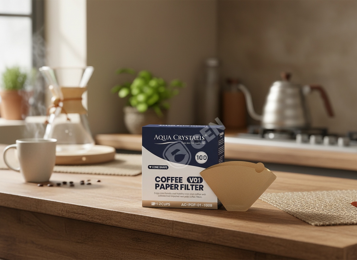 Aqua Crystalis Kávové filtry V01 (AC-PCF-01-100B) 100 ks - Nebělené