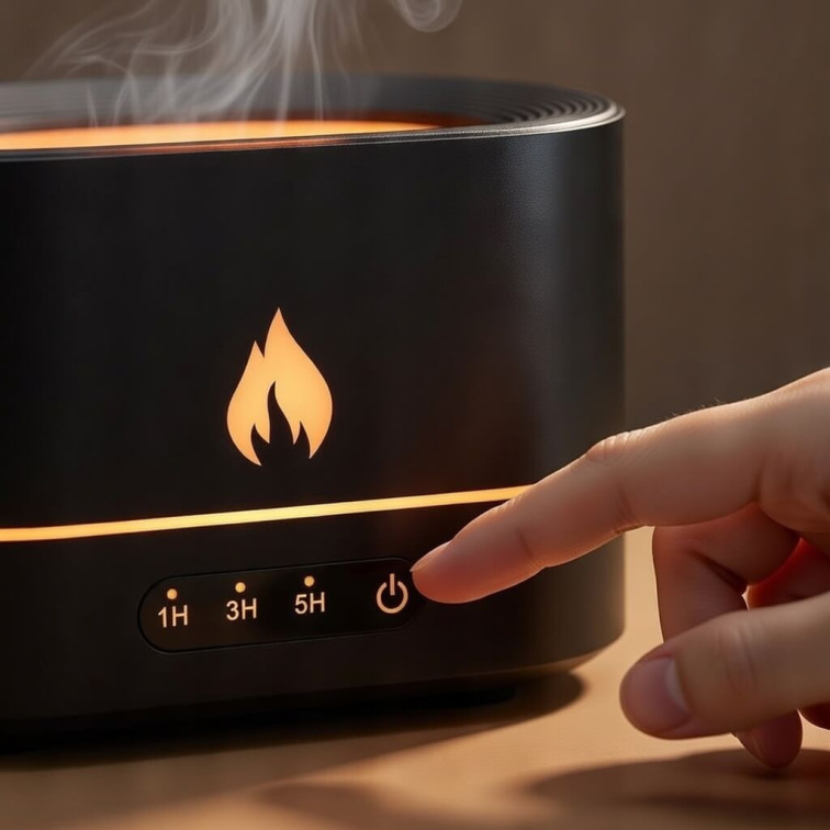 JX Aróma Difuzér A8 Flame čierny