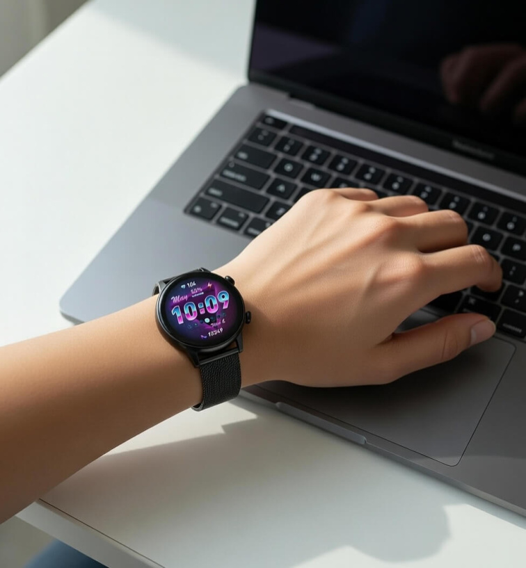 Watchking WK39 Pro čierne kov