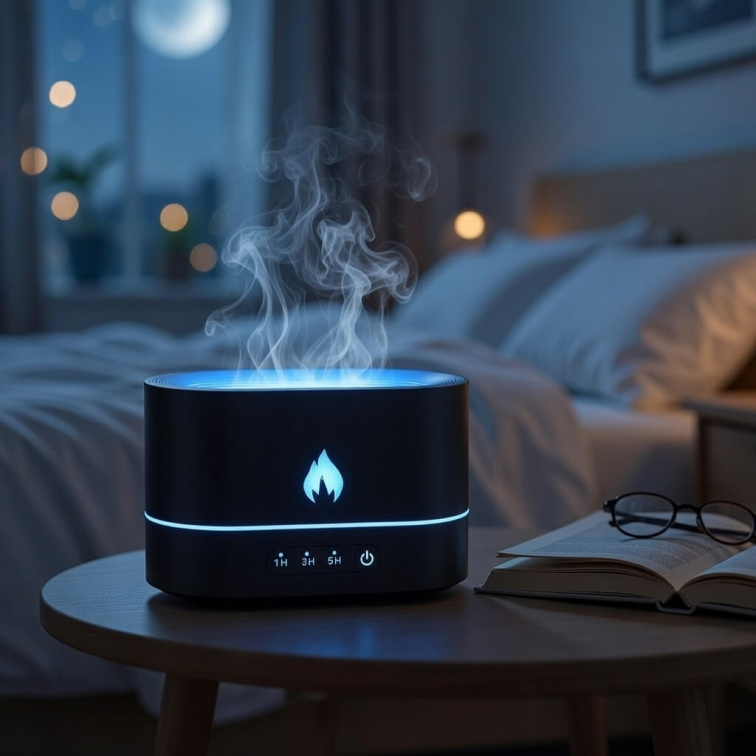 JX Aróma Difuzér A8 Flame čierny