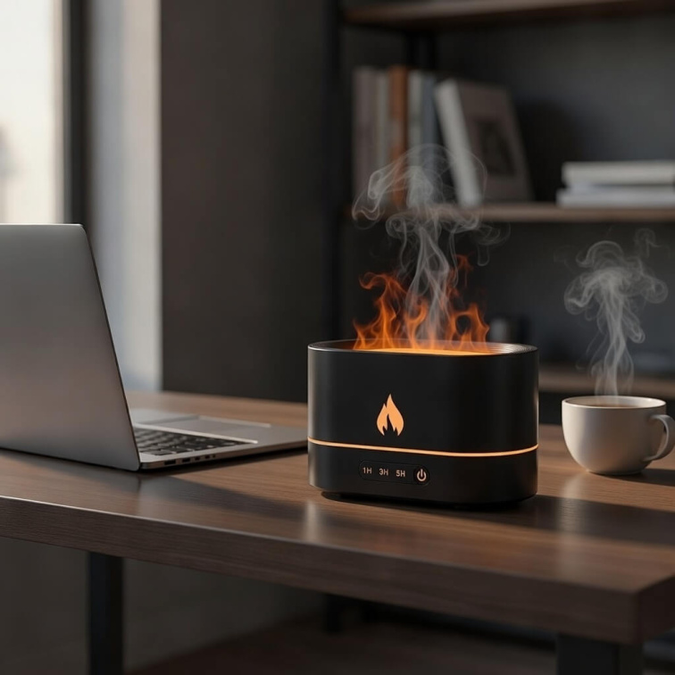 JX Aróma Difuzér A8 Flame čierny