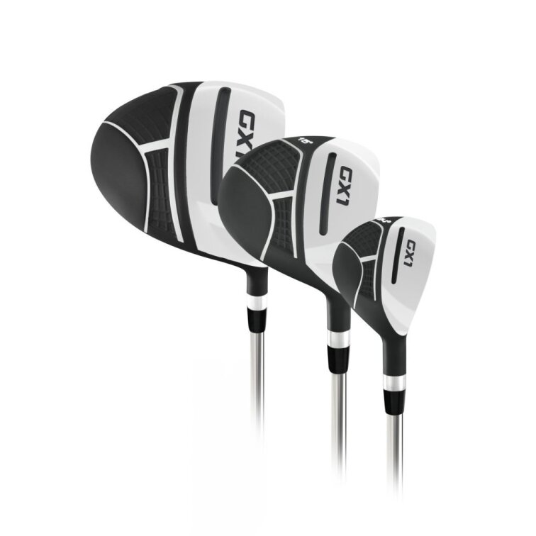 Masters kompletní golfový set pánský RH grafit + TriLite T-Flash ruční golfový vozík černý