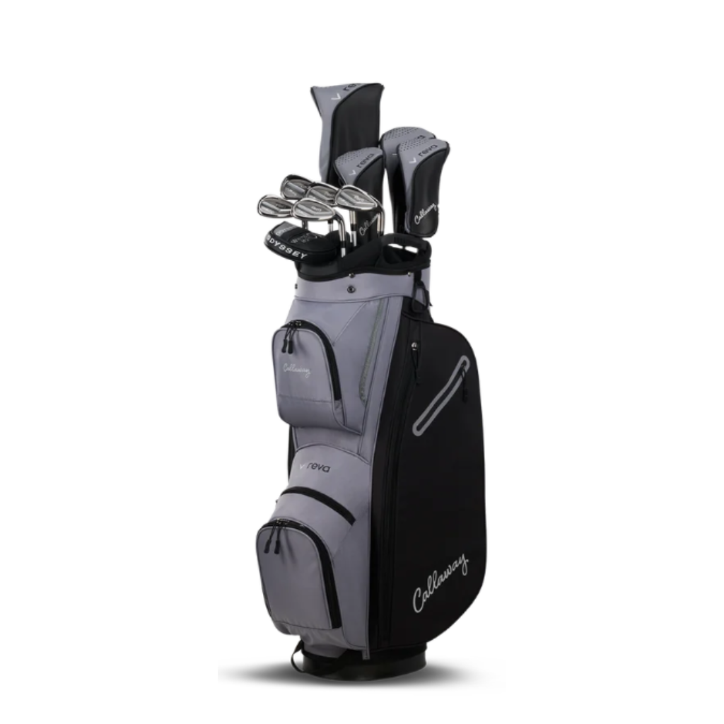 Dámský kompletní golfový set Callaway Reva 11 2026 levý + vozík Big Max Blade IP 2 bílý