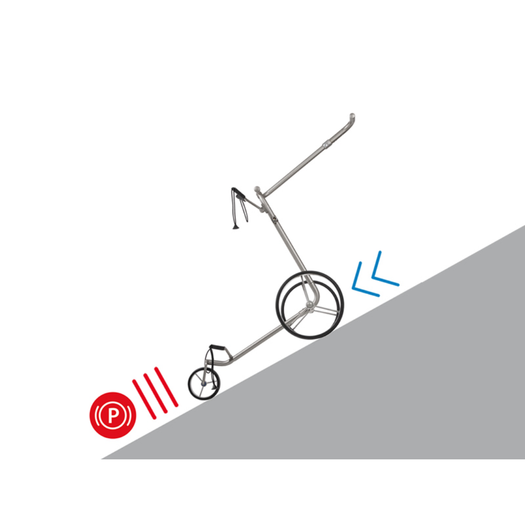 JuCad Drive SL Travel eX 2.0 titanový elektrický vozík set s dálkovým ovládáním a taškou