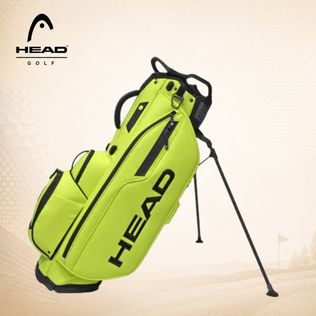 Torba golfowa HEAD premium stojąca żółto-zielona