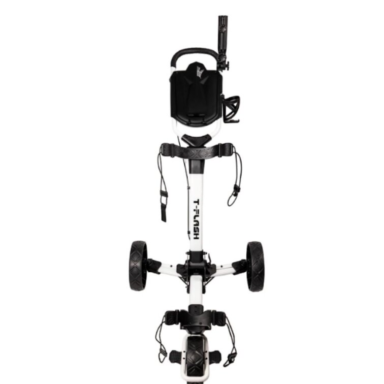 Masters kompletní golfový set dámský RH + TriLite T-Flash ruční golfový vozík černo - bílý