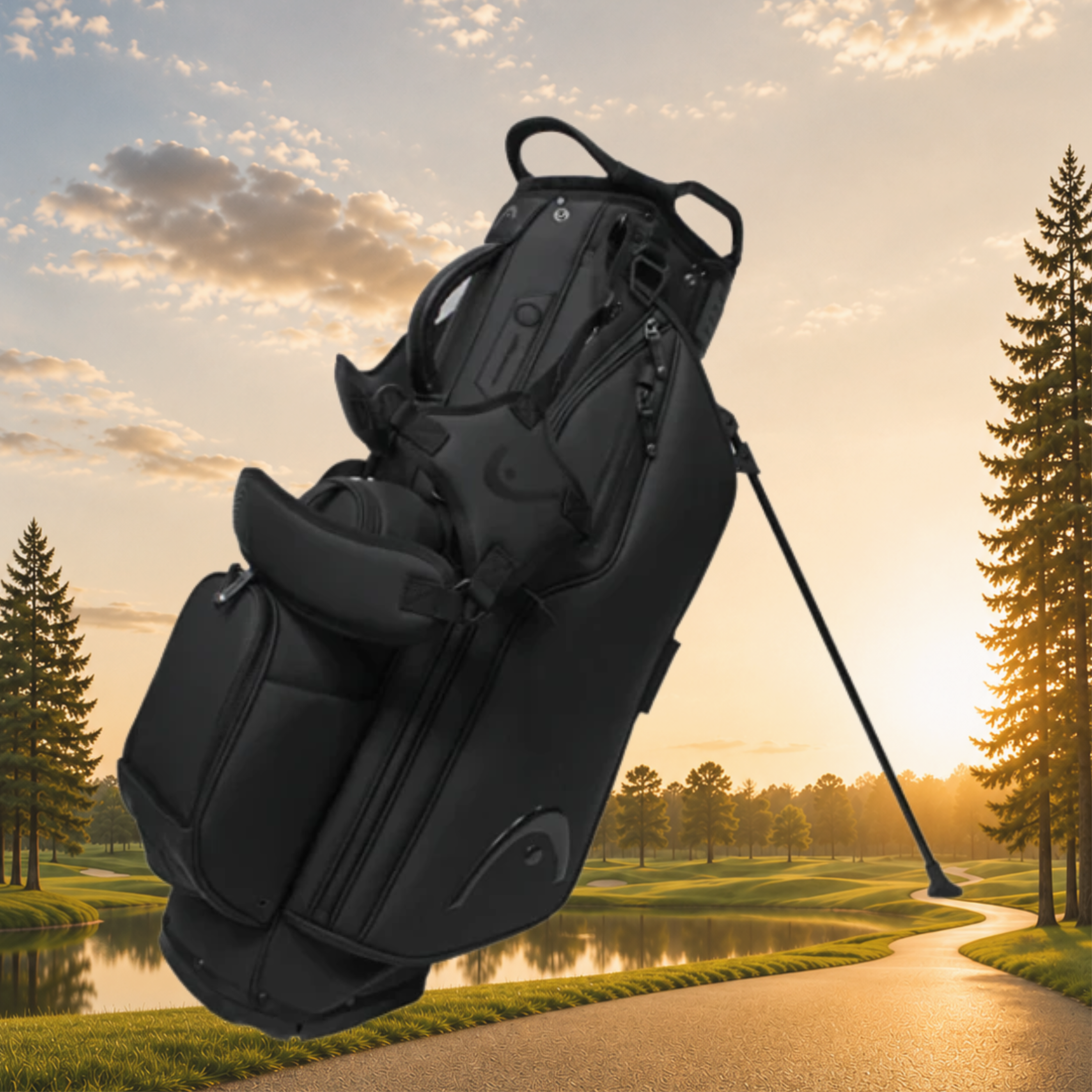 HEAD premium golfový standbag černý
