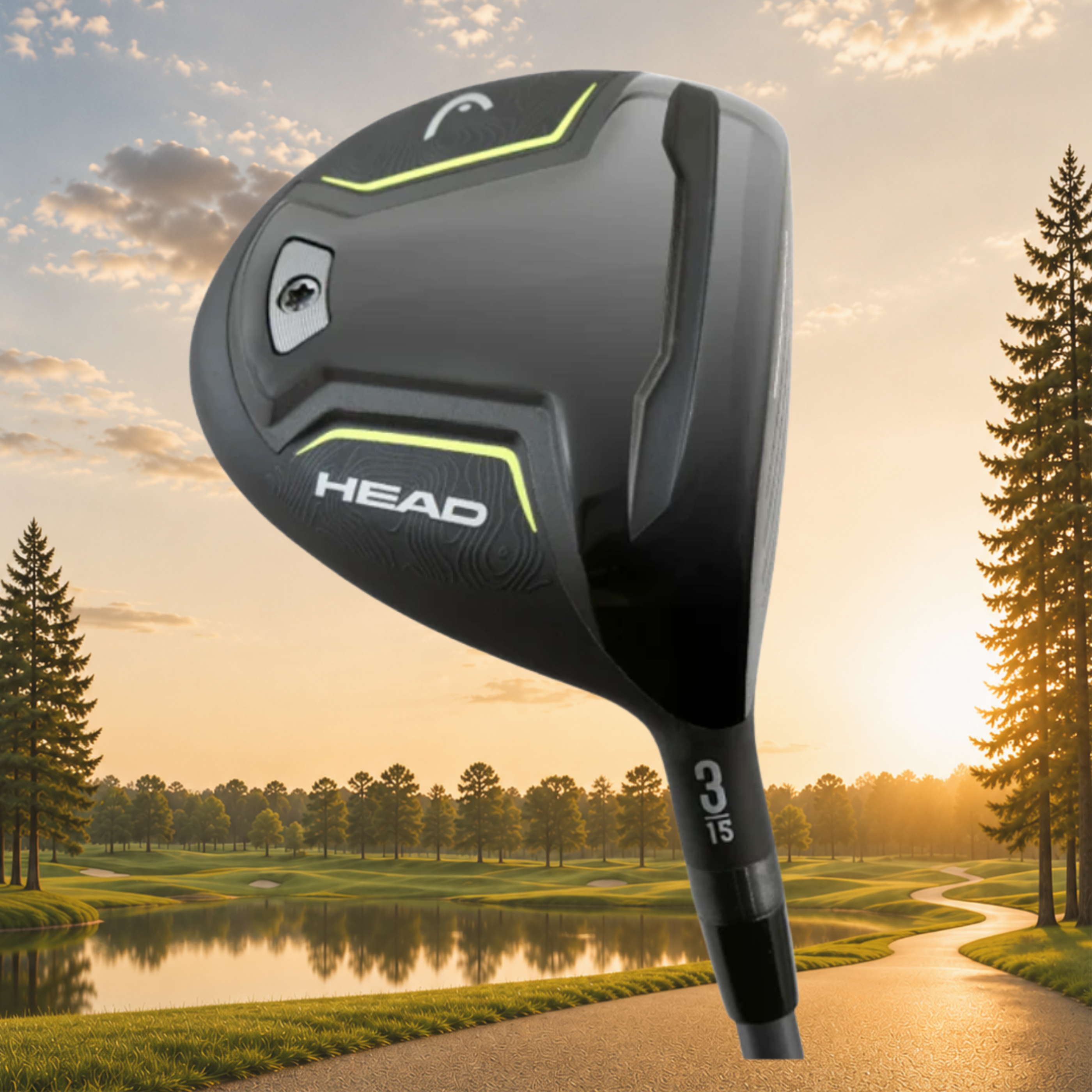 Drewniana piłka golfowa HEAD 3 dla mężczyzn, fairway