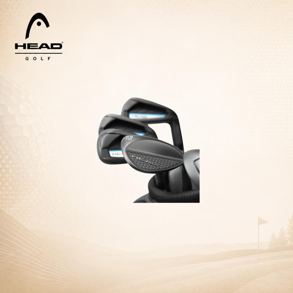 HEAD GOLF dámský kompletní golfový set + skladný ruční vozík iCart go grafit RH