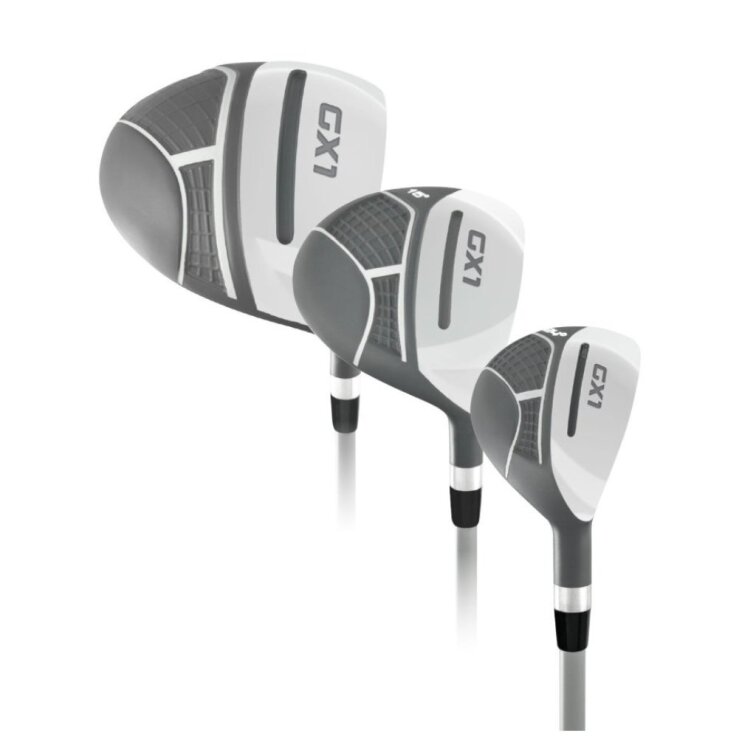 Masters kompletní golfový set dámský RH + TriLite T-Flash ruční golfový vozík černo - bílý