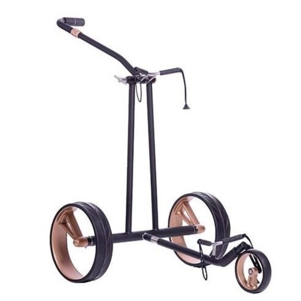 JuCad Phantom Titan Rosé 2.0 elektrický titanový vozík set s dálkovým ovládáním a taškou