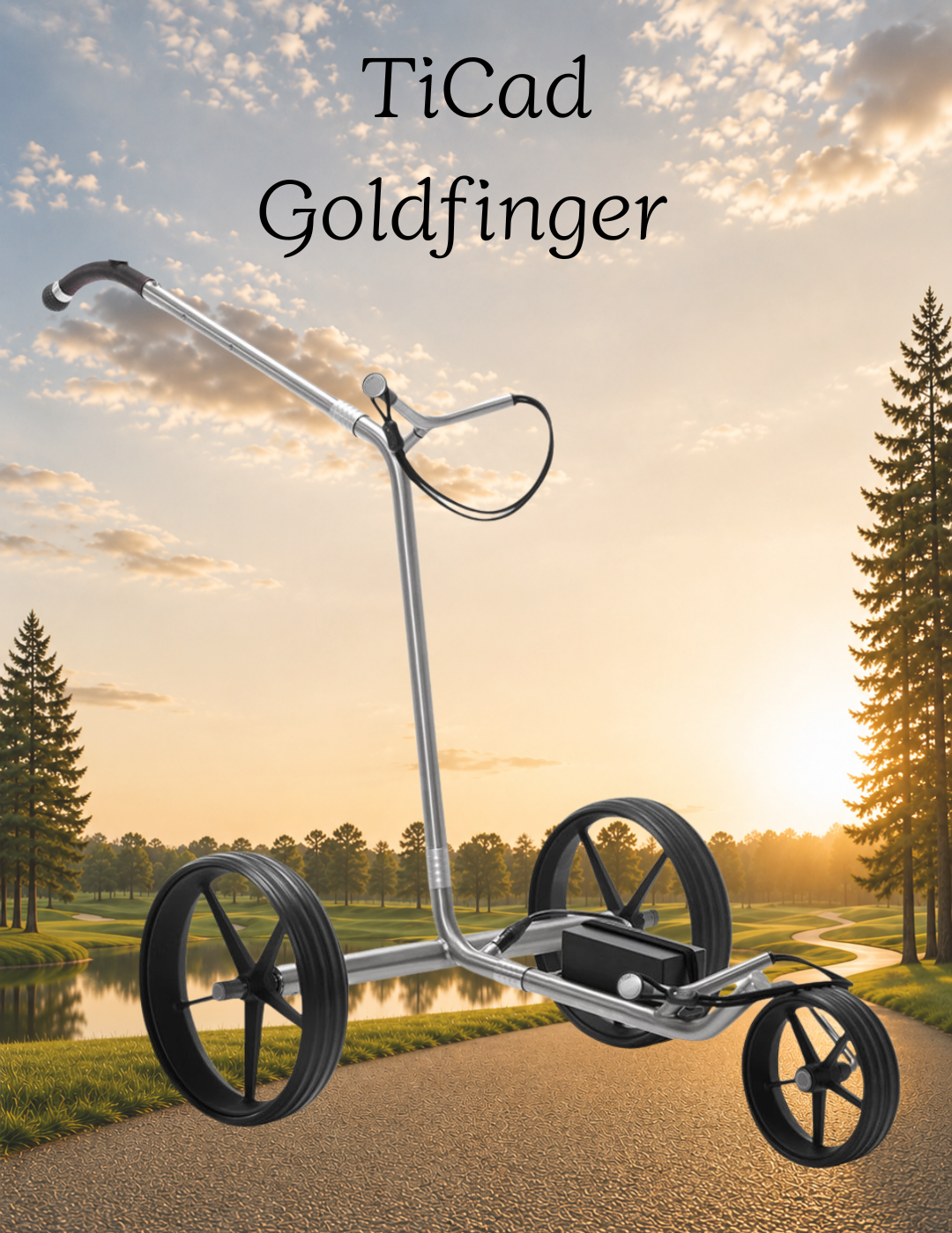 Elektryczny wózek golfowy TiCad Goldfinger