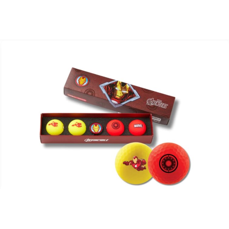 Volvik Marvel Iron Man 4.0 – dárkové balení golfových míčků s markovátkem a vypichovátkem