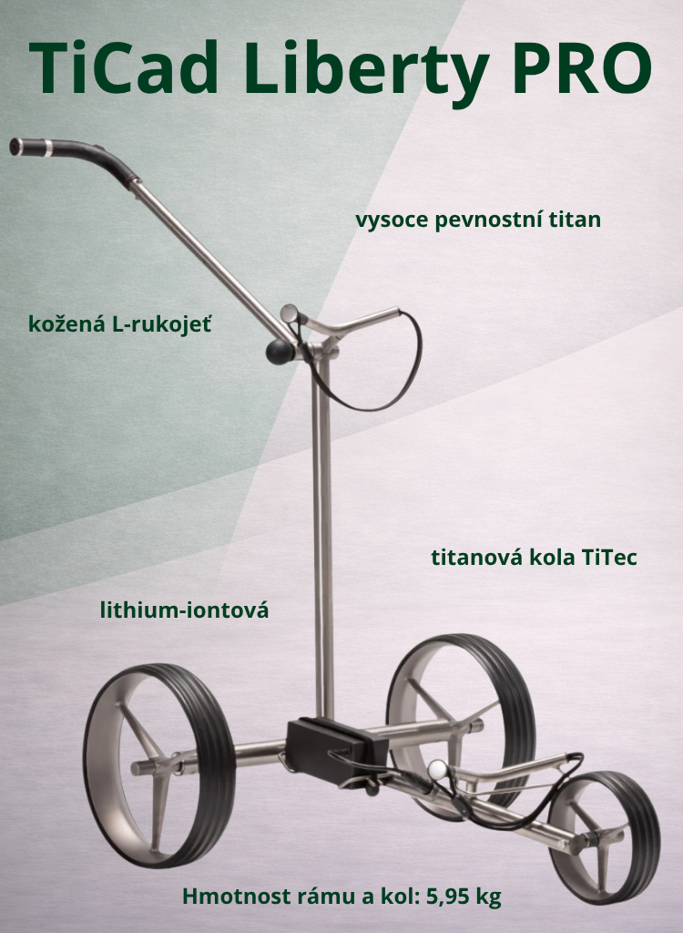 TiCad Liberty PRO elektrický golfový vozík