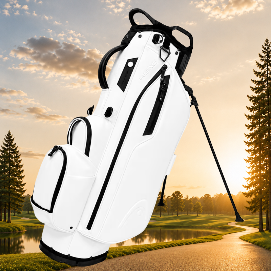 HEAD premium golfový standbag bílý
