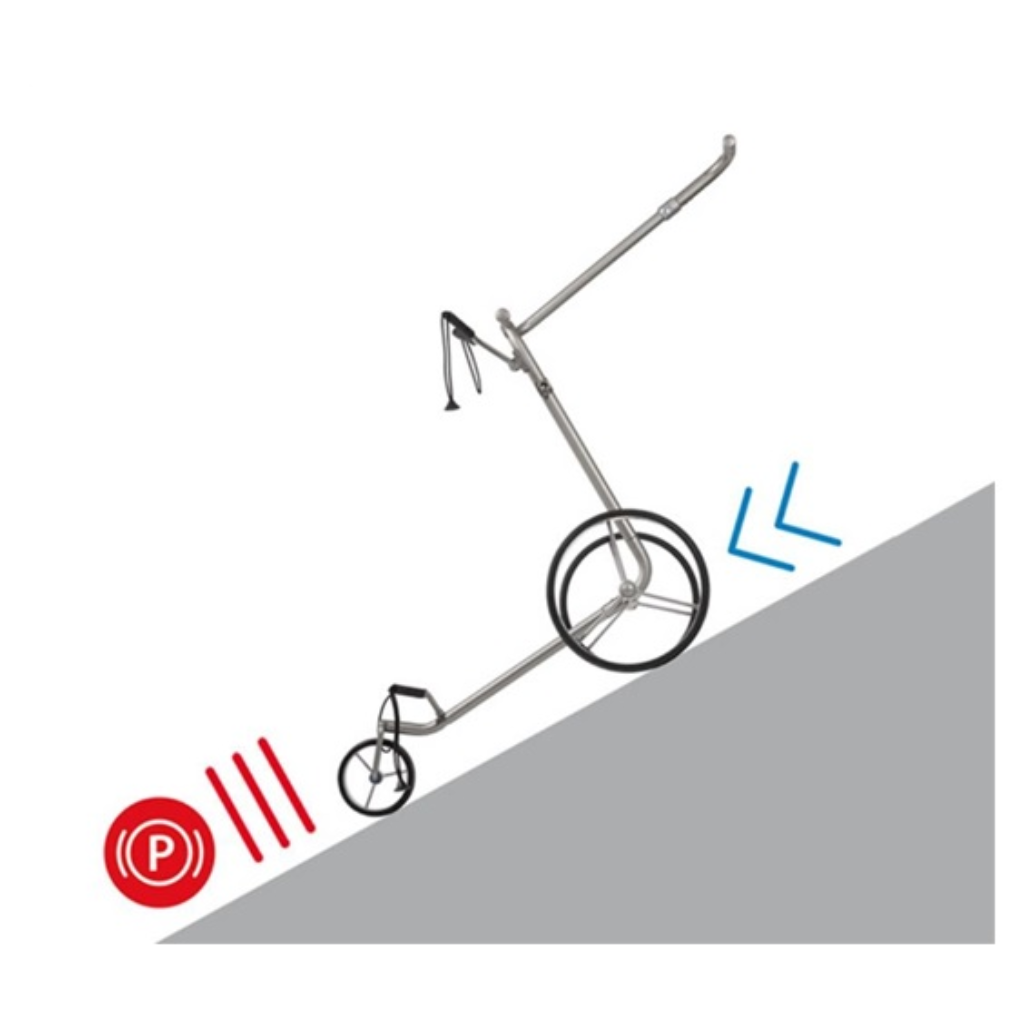 JuCad Phantom Titan Rosé 2.0 elektrický titanový vozík set s dálkovým ovládáním a taškou