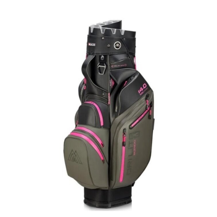 Big Max Dri Lite Silencio 3 cartbag - charcoal/black/fuschia