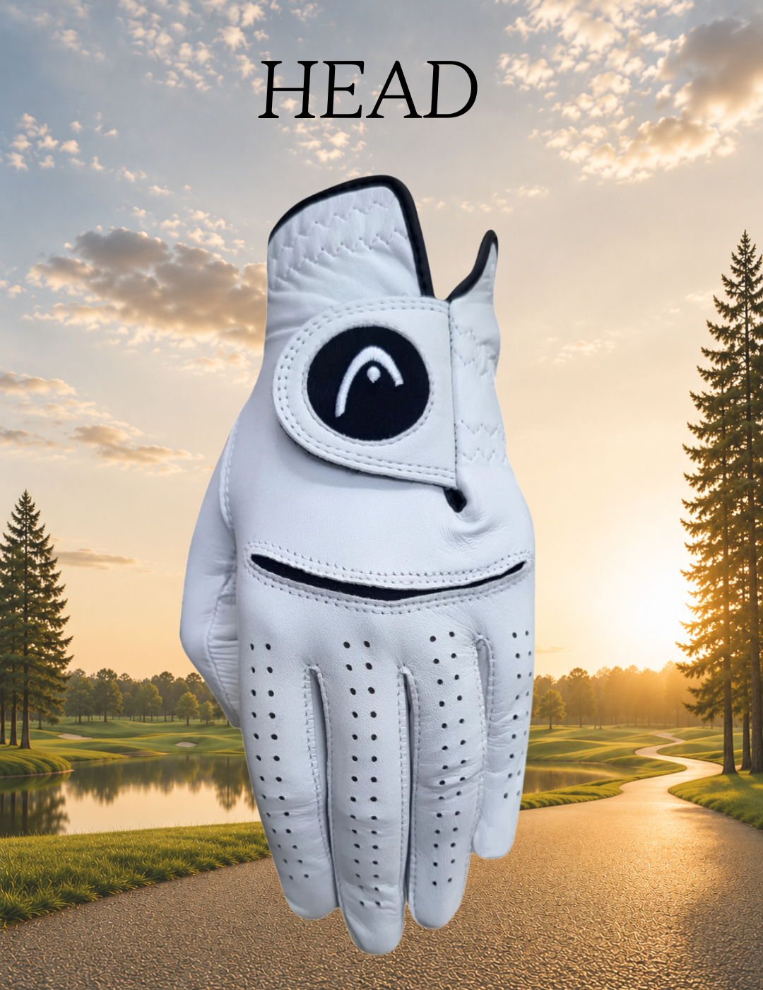 Rękawiczki golfowe męskie HEAD premium cabretta