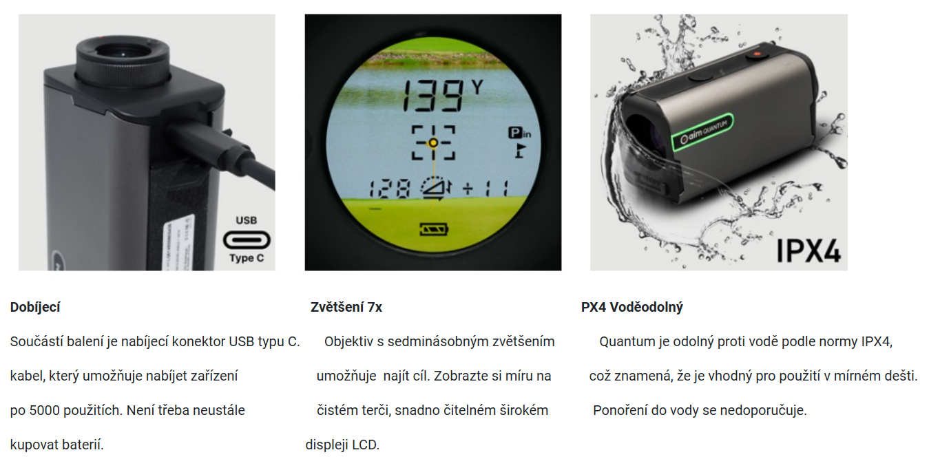 GOLF BUDDY QUANTUM Laserový dálkoměr