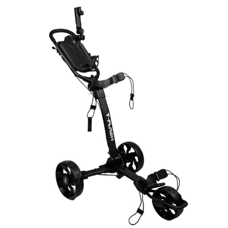 TriLite T-Flash ruční golfový vozík - černý carbon