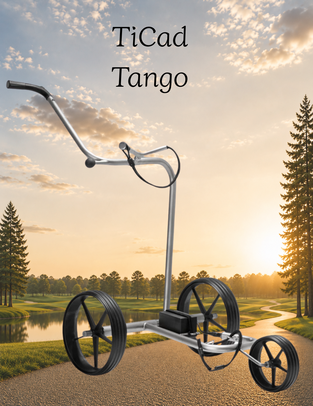 Wózek golfowy TiCad Tango Electric Titanium
