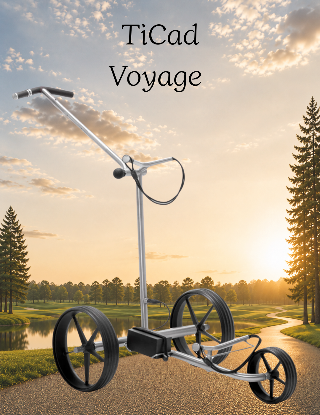 Elektryczny wózek golfowy z tytanu TiCad Voyage
