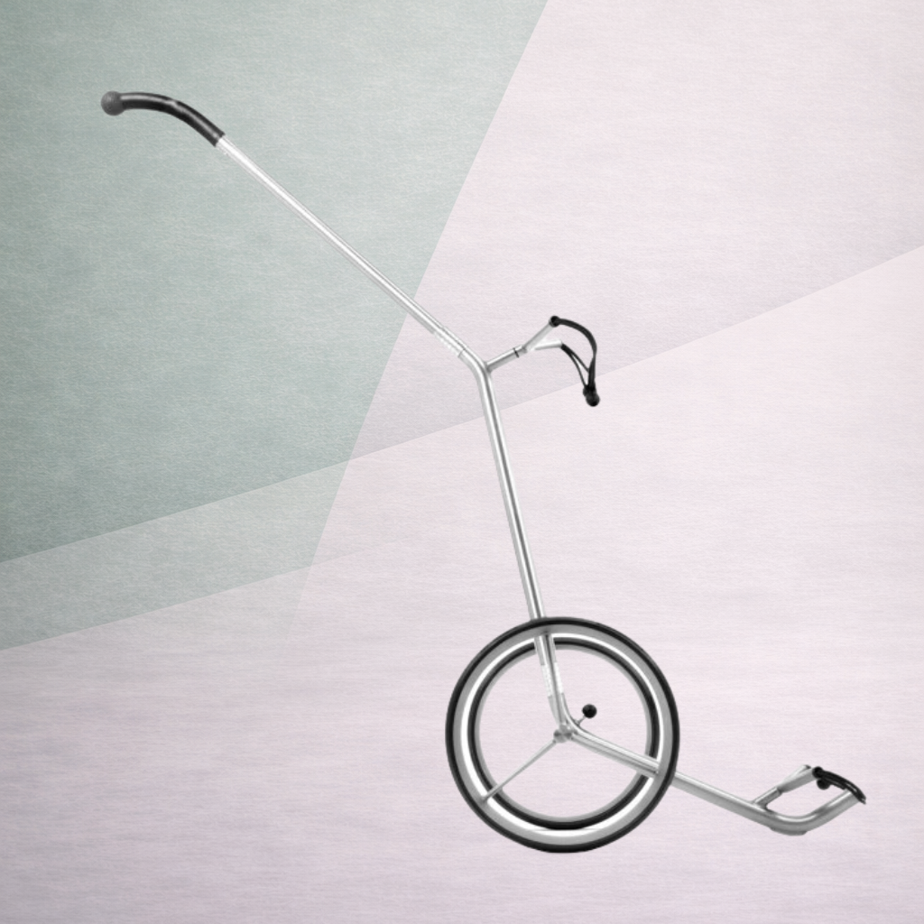 TiCad Pro ruční golfový vozík titanový (GFK kola)