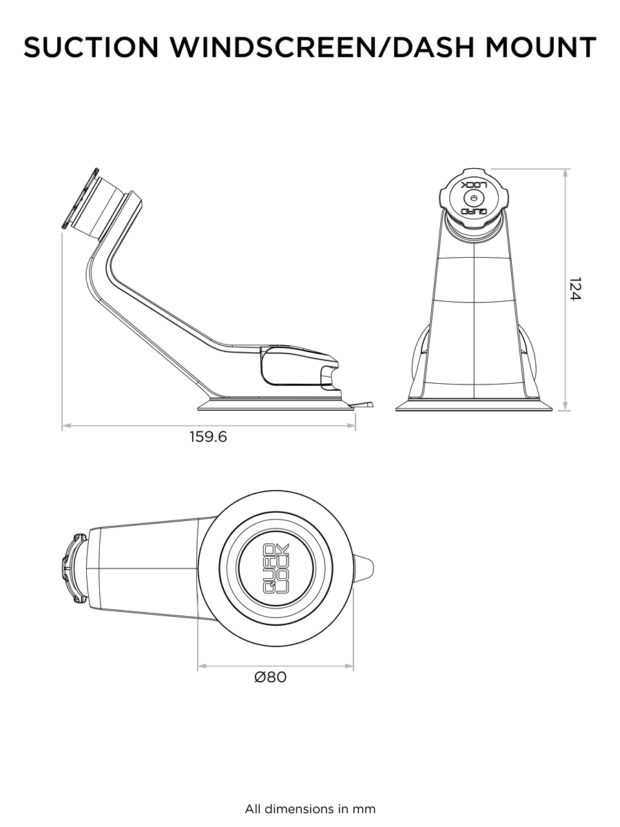 Držák telefonu do auta Quad Lock Car Mount