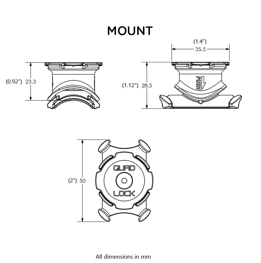 Držák telefonu Quad Lock Handlebar/Stem Mount
