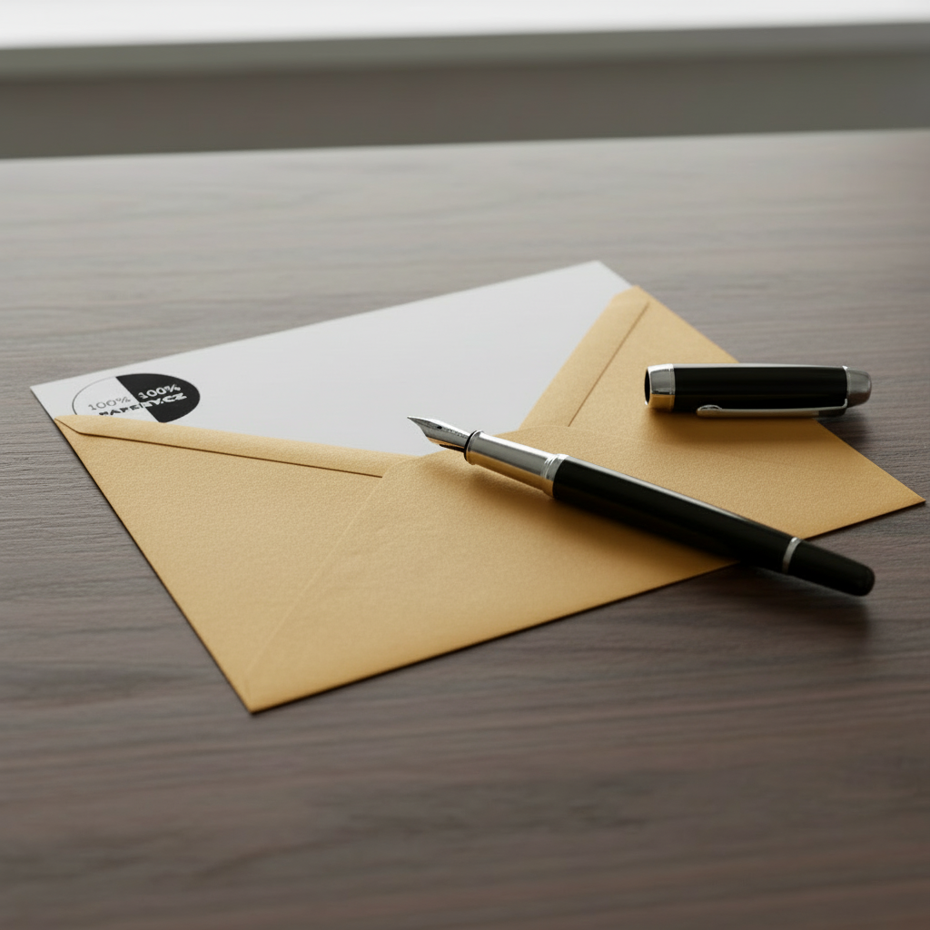 Obálka ZLATÁ C6 114x162 mm, olizová, 100 gm2