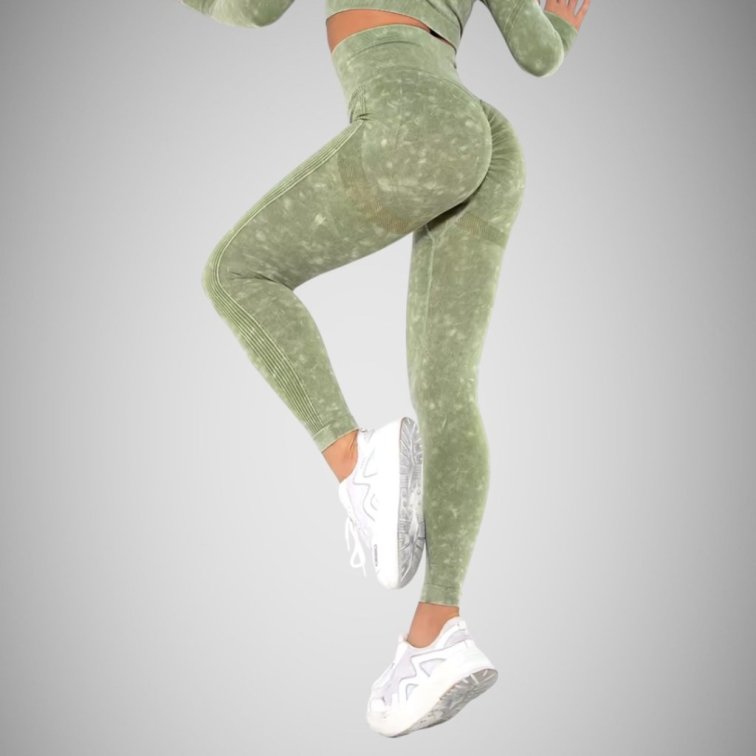 Fitness set zeleno-biely