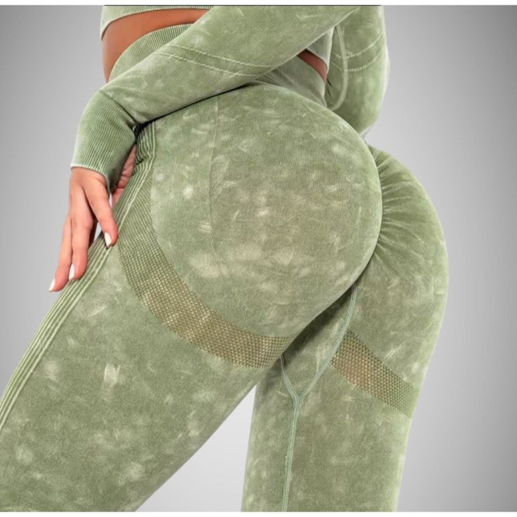 Fitness set zeleno-biely