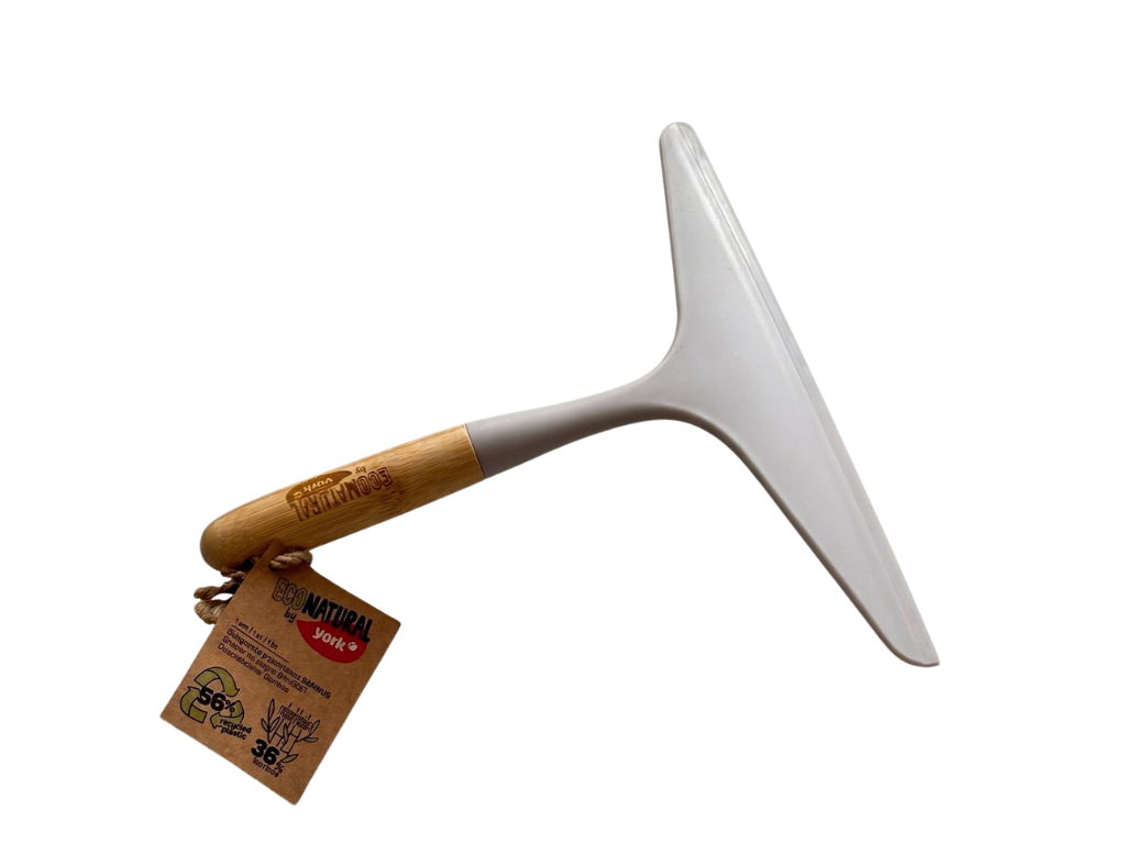 Stěrka na okna s bambusovou rukojetí